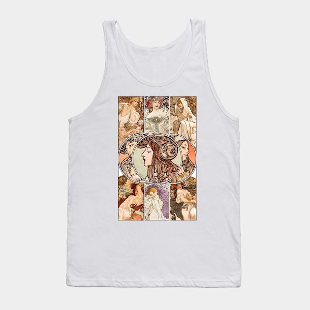 Art Nouveau Collection Tank Top by OneLittleCrow